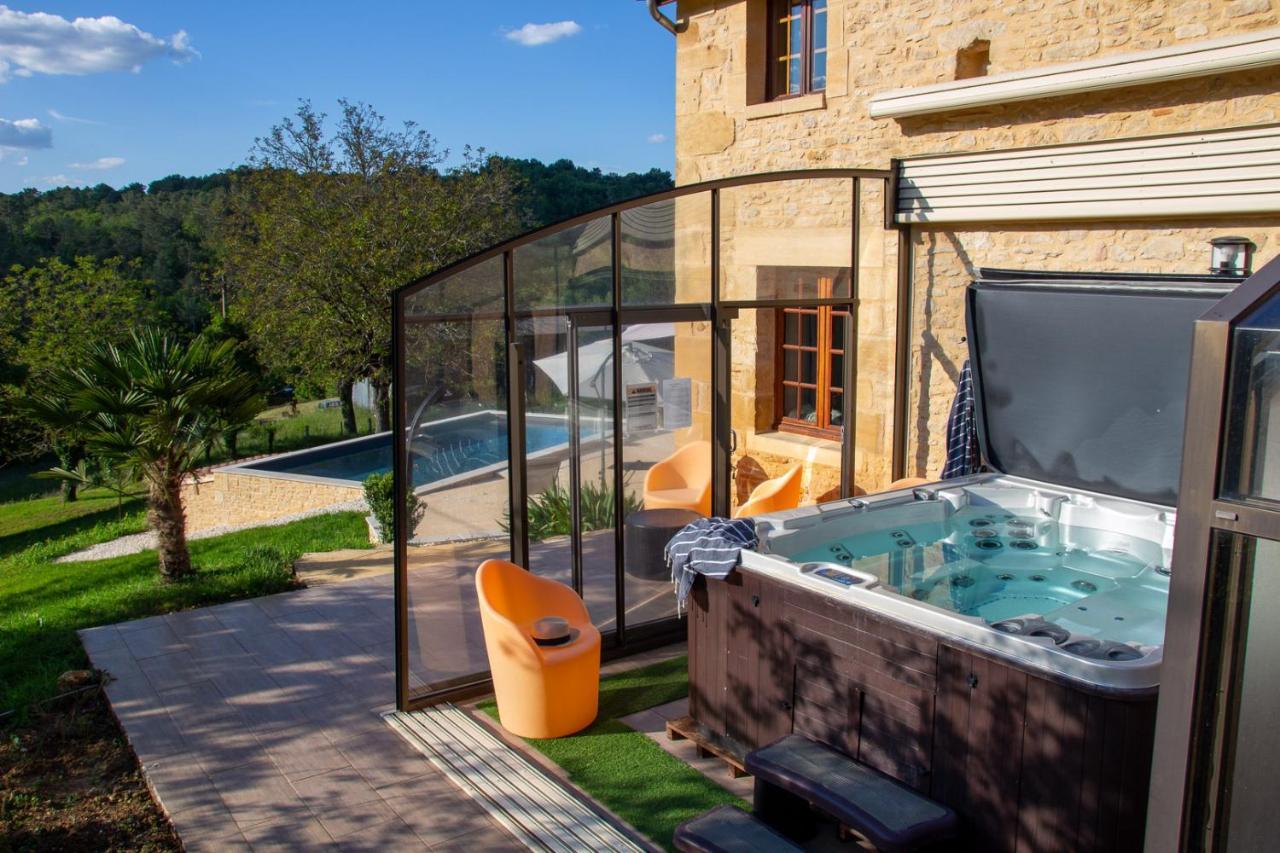 Aux Bories De Marquay, Chambres D'Hotes B&B Avec Piscine Et Spa Pres De Sarlat Ngoại thất bức ảnh